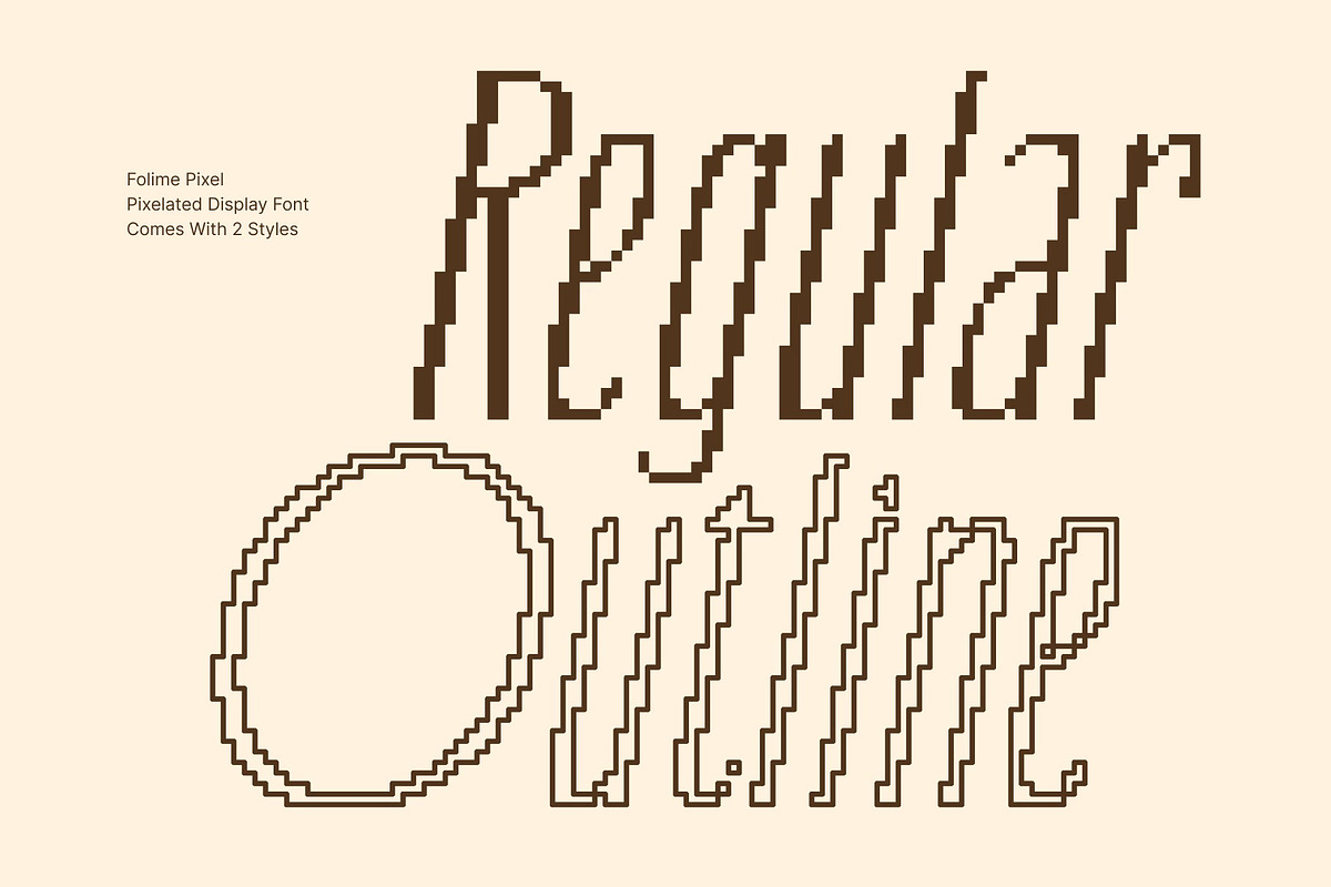 Folime Pixel, a Sans Serif Font by Craft Supply Co. (Photo 3 of 8)