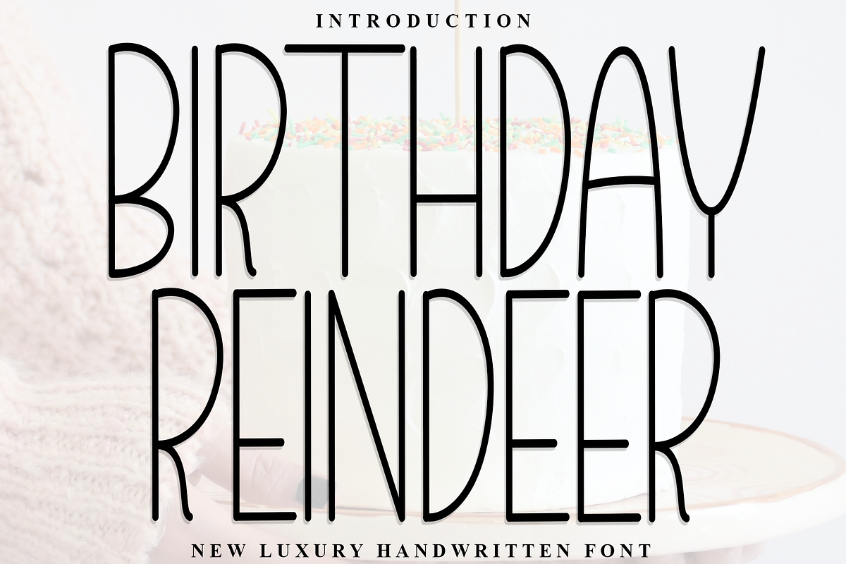 Birthday Reindeer, a Sans Serif Font by FreshTypeINK (Photo 4 of 8)