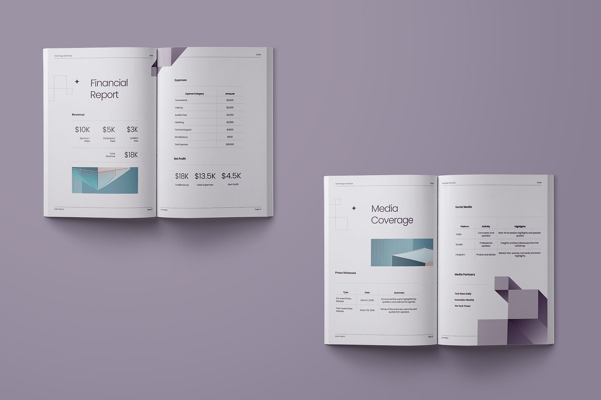 Event Report Template - Qubicco preview 2