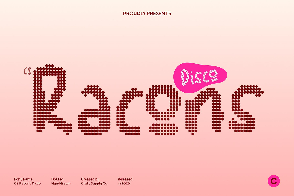 CS Racons Disco, a Handwritten Font by Craft Supply Co. (Photo 1 of 8)
