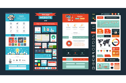Website page template. Web design preview 3