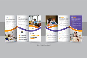 Kid school trifold Brochure design, a Brochure Template by Pavel_design