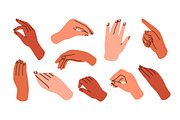Hand gestures, finger signs set, an Illustration by Good Studio (Thumbnail 4 of 4)