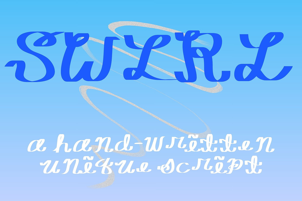 SWIRL a hand-drawn script, a Script Font by Eryn Rose Design (Photo 7 of 22)