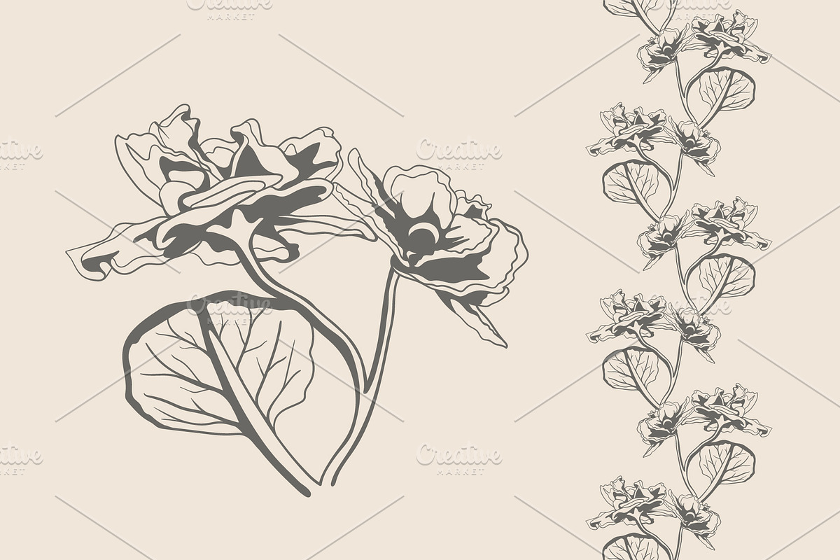 Floral Seamless Pattern in Vector, a Pattern Graphic by Plaid4You (Photo 4 of 12)