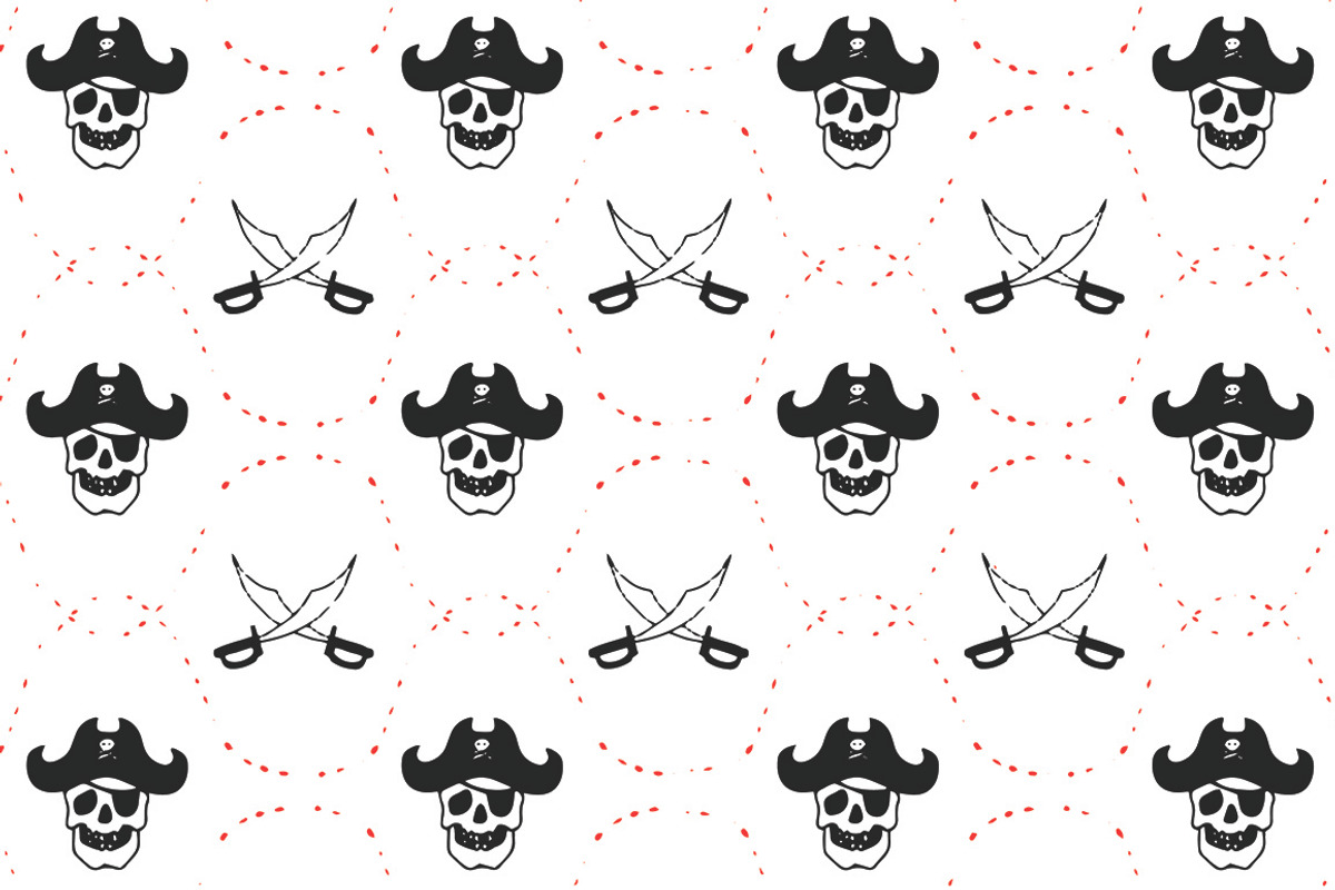 Pirates Patterns, a Pattern Graphic by EPLUSN (Photo 3 of 5)