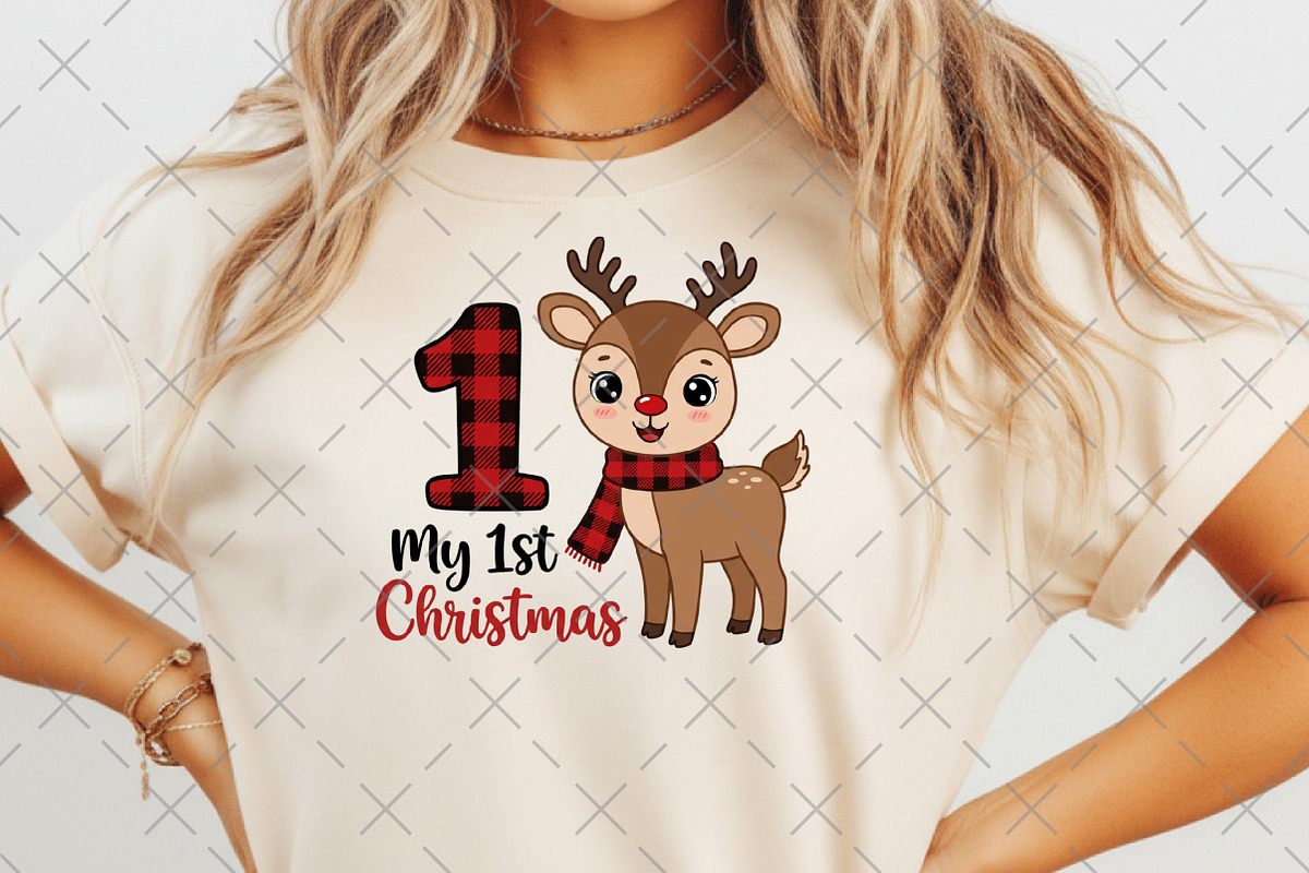 My First Christmas Reindeer PNG, an Illustration by Craft Nest (Photo 6 of 6)