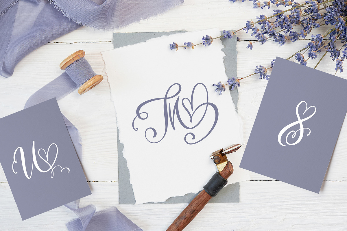 Initial Valentine Font preview 7