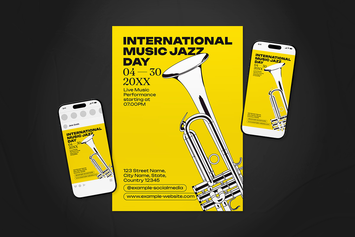 International Jazz Day Flyer Set, a Flyer Template by The Good Store (Photo 1 of 2)