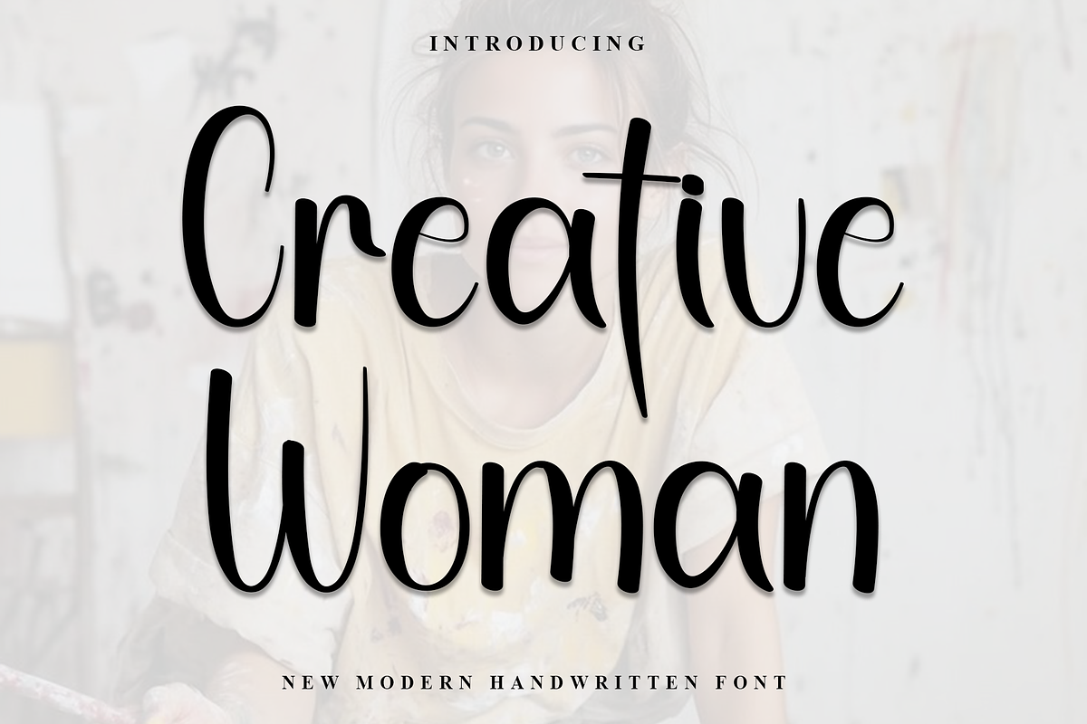 Creative Woman, a Handwritten Font by InermediaSTUDIO (Photo 1 of 8)
