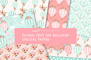 Hot Air Balloon Pink Set, an Illustration by Mia's Graphic Design (Thumbnail 8 of 8)