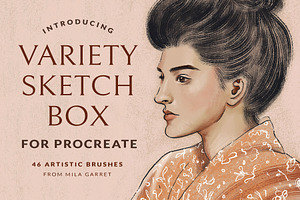 Variety Sketch Box Procreate Brushes