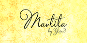 Martita, a Script Font by GRIN3 (Nowak) (Thumbnail 1 of 4)
