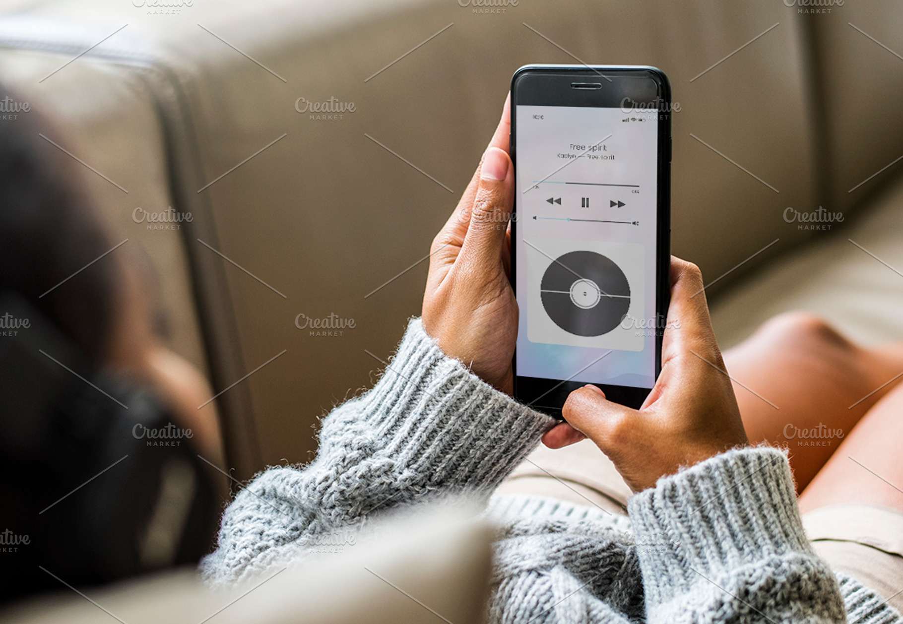 Woman using smartphone psd featuring adult, african american, and america, a Technology Photo by rawpixel