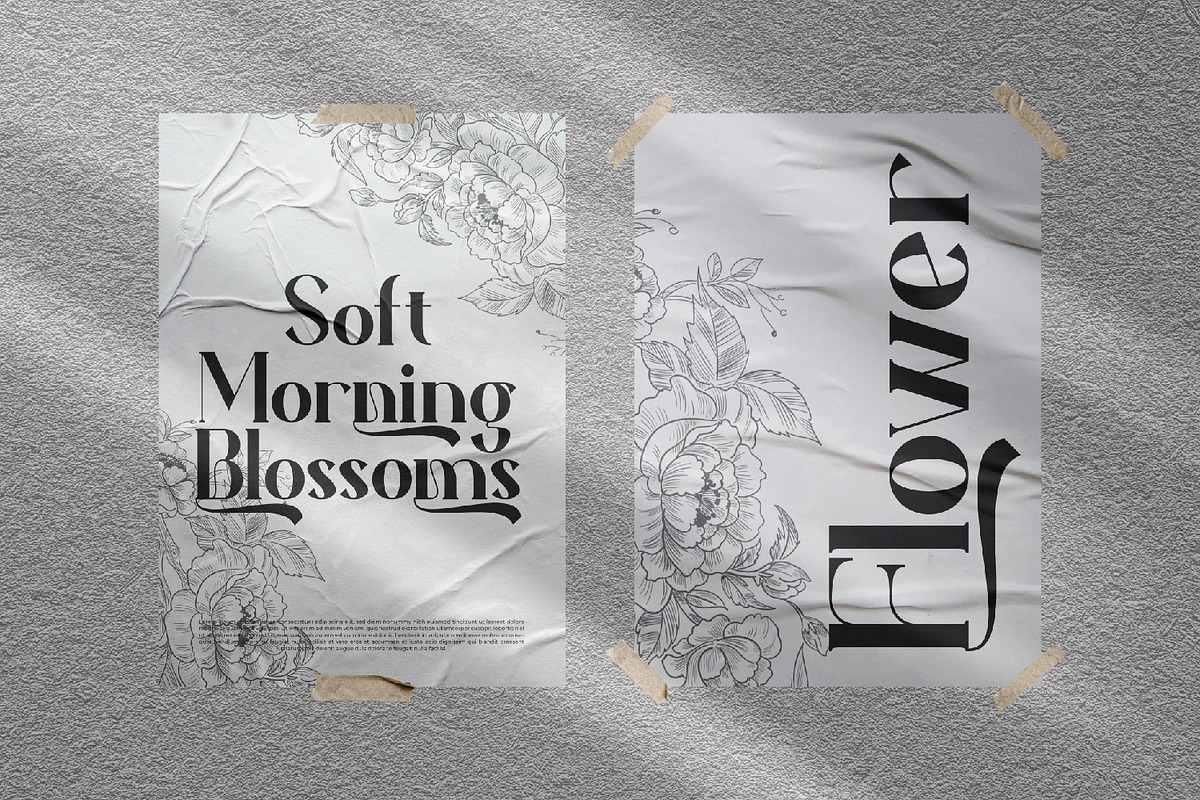 Vamoria- Serif Typeface Font, a Serif Font by Rishsketch (Photo 7 of 15)