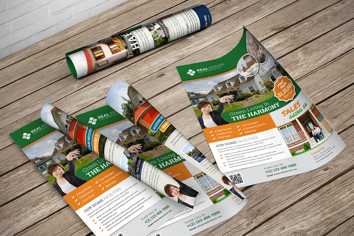 Real Estate Flyer Design Template V2, a Flyer Template by JanySultana (Photo 5 of 5)