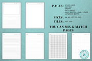 JOURNAL PAGES KDP TEMPLATE, an Object Graphic by Traveling Designer (Thumbnail 2 of 2)
