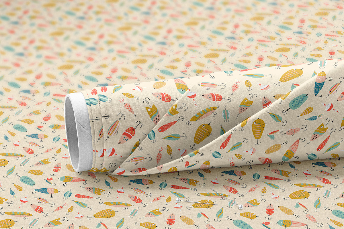 Fishing pattern, a Pattern Graphic by Tani Kuzminka (Photo 8 of 13)