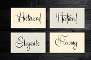 Buterflow - Historical Script Font, a Handwritten Font by Variatype (Thumbnail 7 of 9)