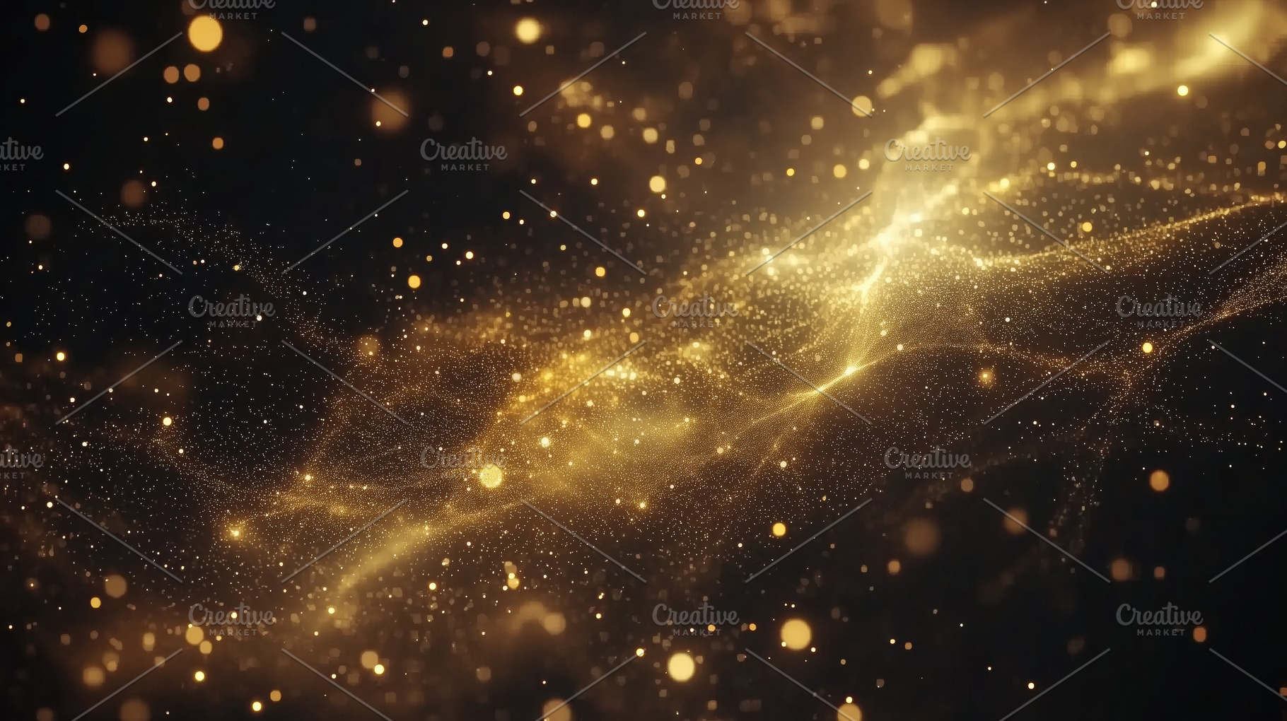 A mesmerizing abstract background featuring golden particles and shimmering lig, a Photo by Textures & Backgrounds