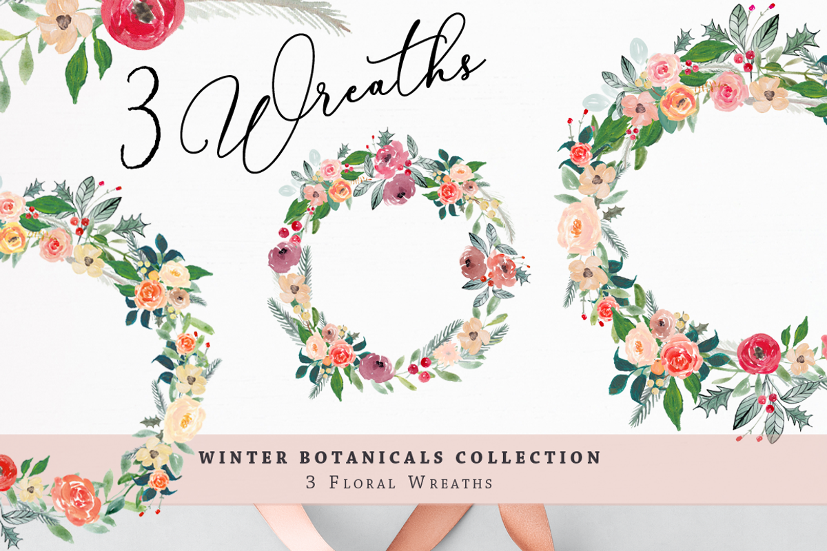 Winter Botanicals Clipart, an Illustration by Emerald & Ivy Studios (Photo 3 of 9)