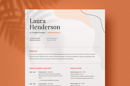 Modern Resume Template CV