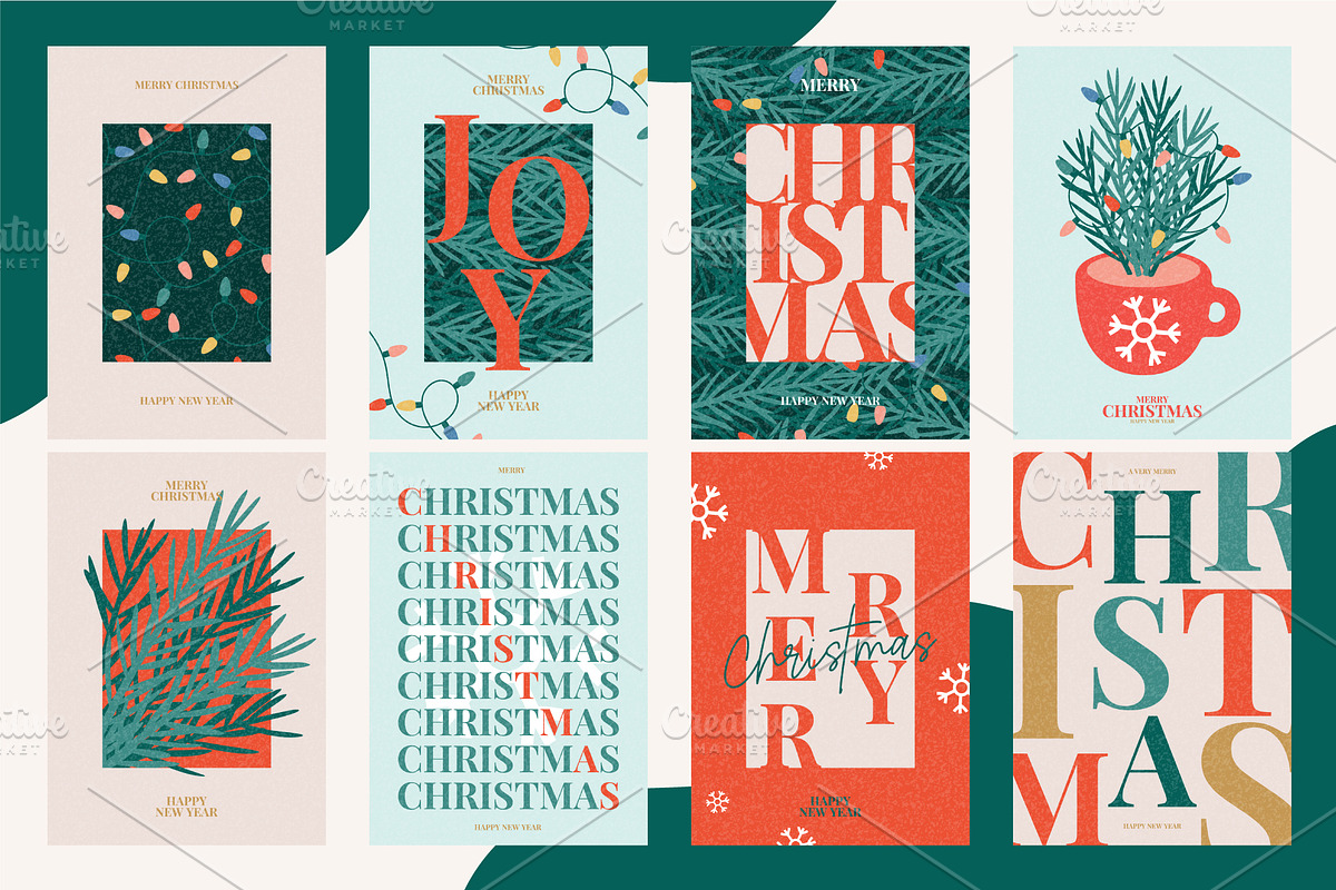 Christmas and New Year posters, a Decorative Illustration by Andrey Yaroslavtsev (Photo 3 of 3)