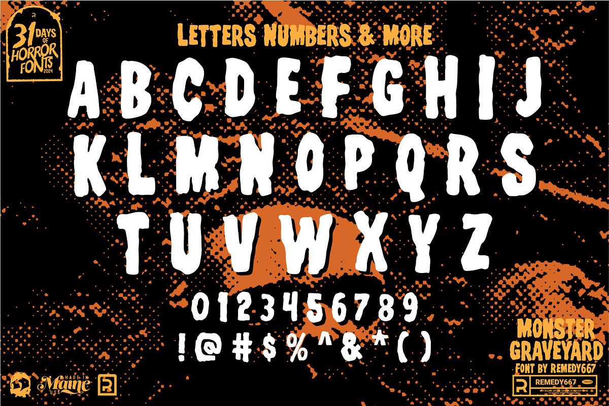 Monster Graveyard - Horror Font, a Font by Remedy667 (Photo 8 of 9)