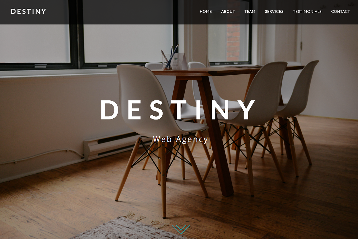 DESTINY - One Page HTML Template, a HTML Template by Riccardo Borchi (Photo 2 of 3)