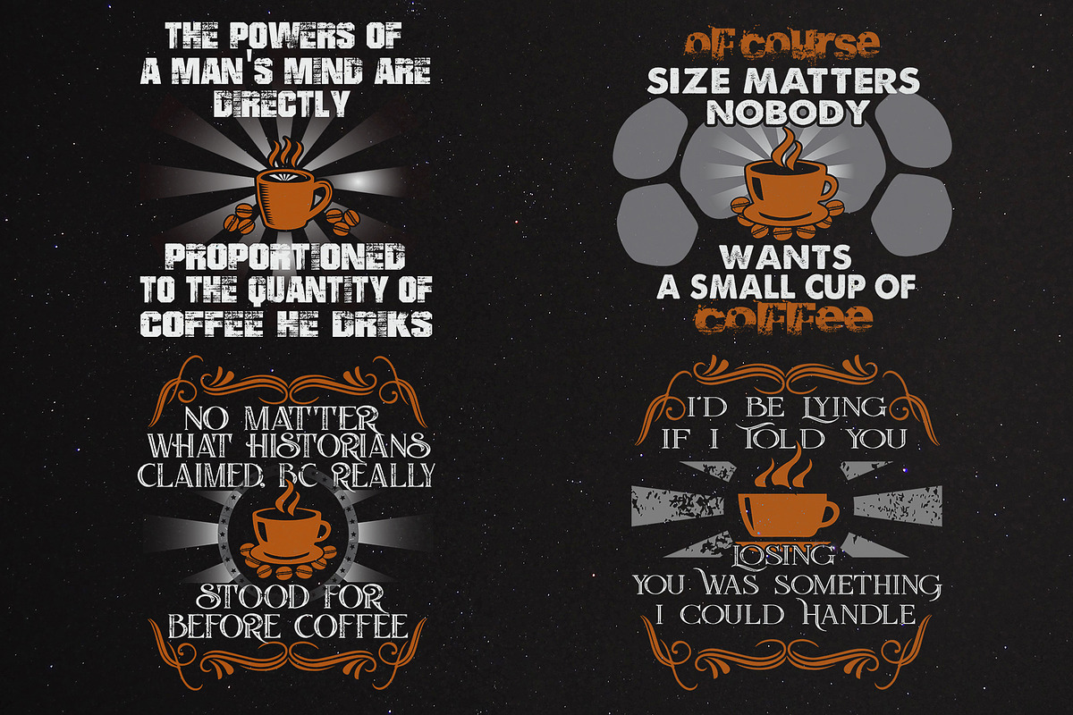 Coffee Quotes SVG Cricut Vol2, a Decorative Illustration by Tosca Digital (Photo 3 of 5)
