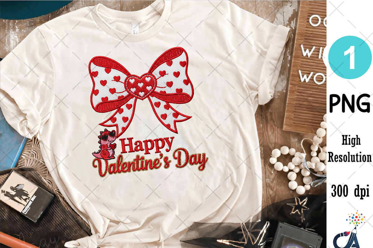 Happy Valentine Coquette Bow PNG, an Illustration by Creative Art (Photo 2 of 6)