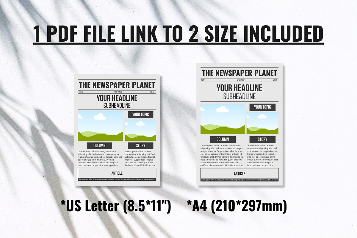 Front Page Newspaper Template, a Magazine Template by ZoloDesignHub (Photo 2 of 7)