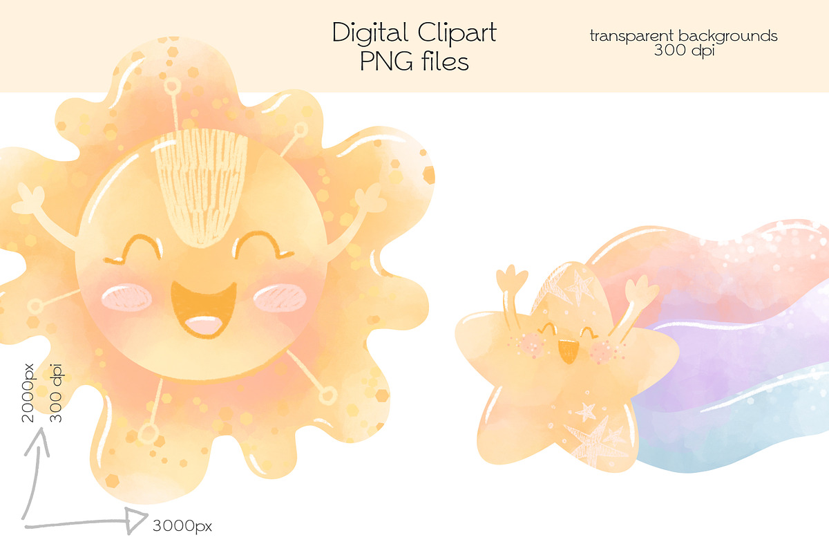 Cartoon Weather Clipart, an Illustration by OllyKo Art (Photo 5 of 8)