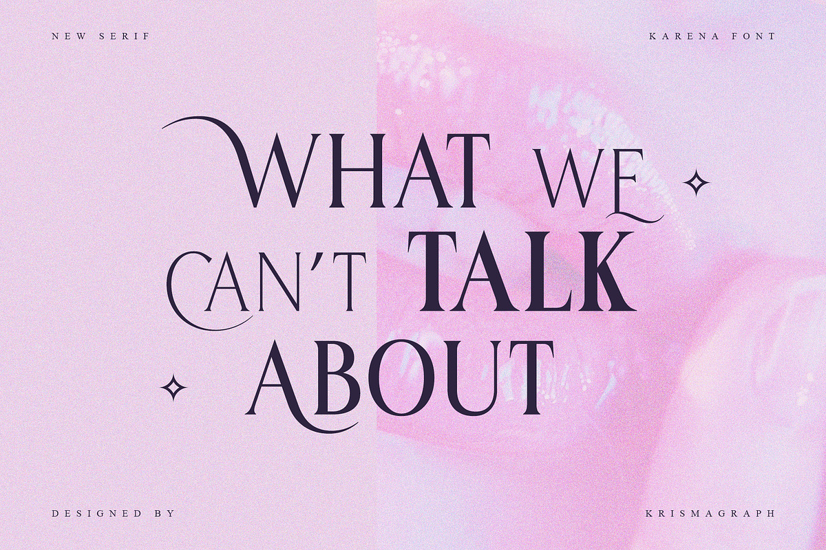 Karena – Elegant Serif Font Family, a Serif Font by Krismagraph (Photo 7 of 13)