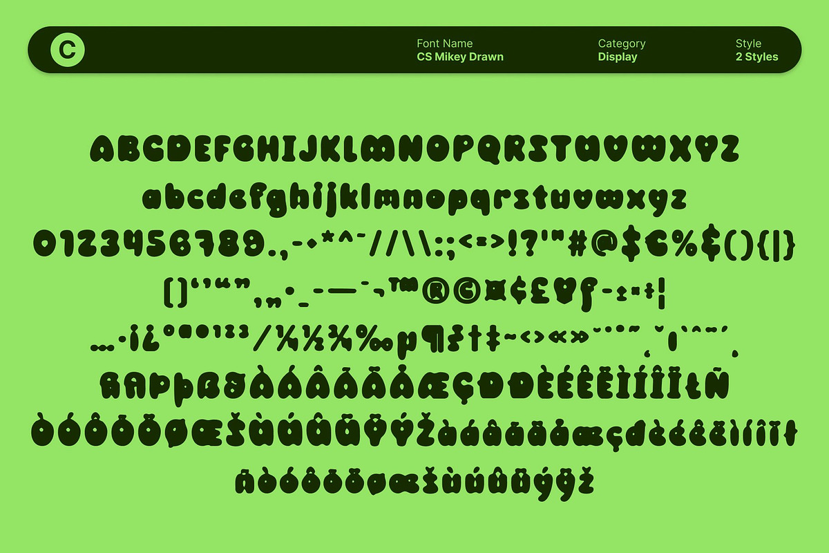 CS Mikey Drawn, a Sans Serif Font by Craft Supply Co. (Photo 8 of 8)