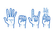 Vector Hand Pack, an Illustration by Tomjohn Design (Thumbnail 1 of 2)