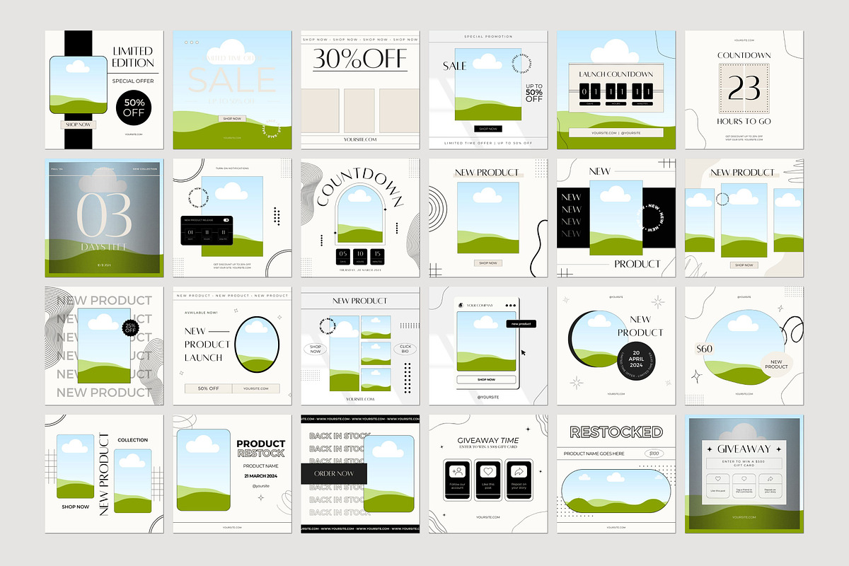 E-commerce Instagram Canva Templates, a Social Media Template by Deb Creative Studio (Photo 8 of 10)