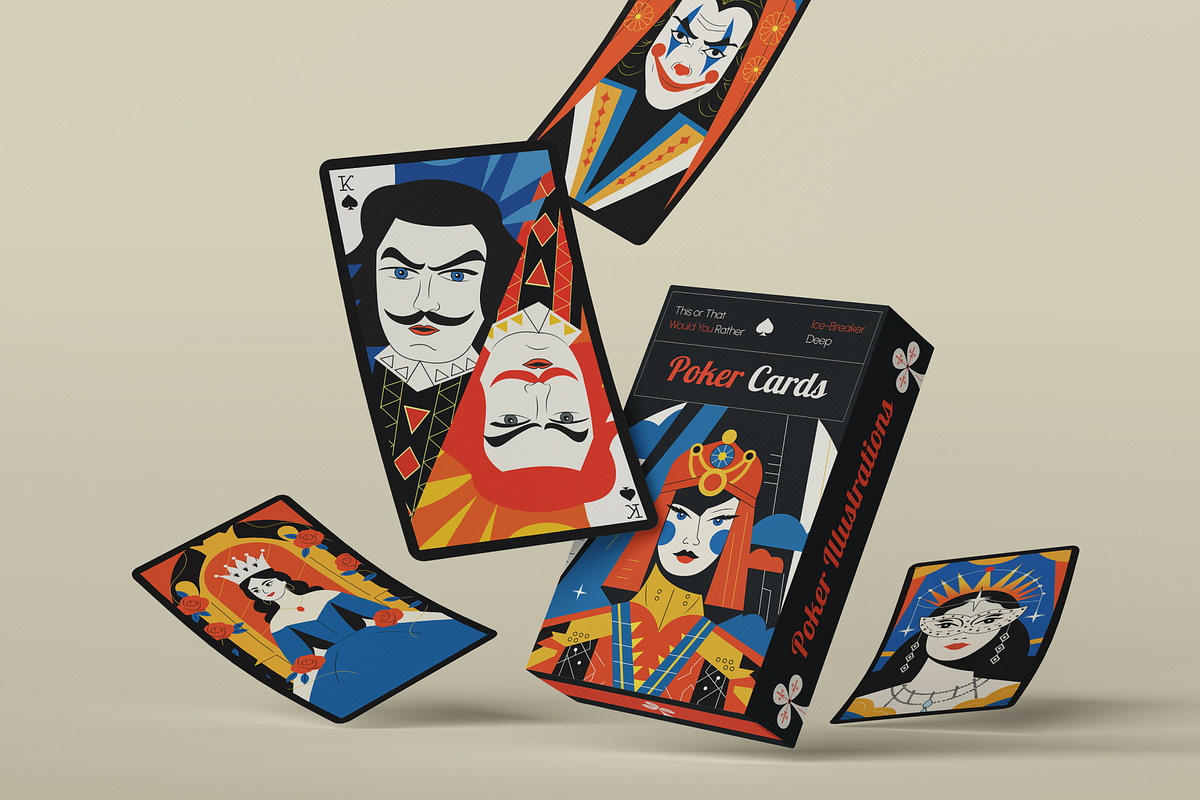 Poker Illustration Art Set, a Sport Illustration by Creative Stall (Photo 3 of 9)