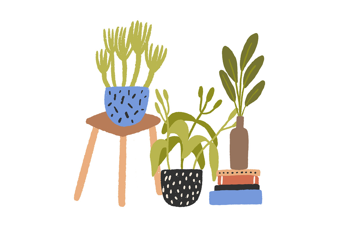Houseplants composition, a Decorative Illustration by Good Studio (Photo 3 of 3)