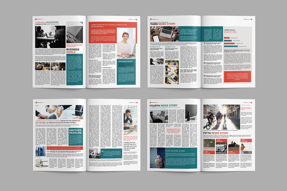 Business Newsletter | Psd & Word, a Brochure Template by retrographix (Photo 3 of 3)
