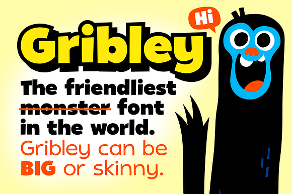 Sale! Gribley Font Family! preview 7