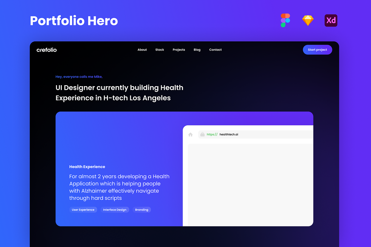 Hero (Portfolio) - Concept, a Templates & Theme by Petr Bilek (Photo 3 of 3)