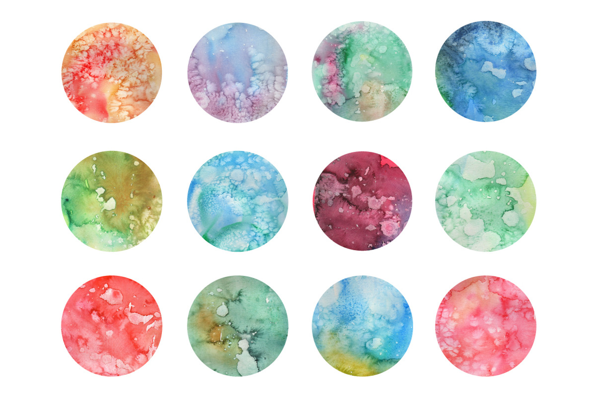 Abstract Watercolor Textures Pack, a Texture Graphic by Cassandra Cappello (Photo 8 of 8)