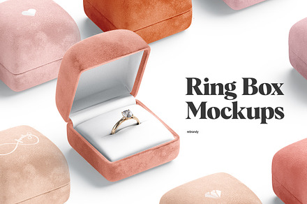 Ring Box Mockups, a Product Mockup by rebrandy
