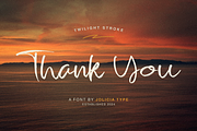 Twilight stroke | Brush Script Font, a Script Font by Jolicia Type (Thumbnail 10 of 10)