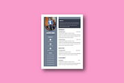 Stylish Minimal CV Template, a Resume Template by Annudesign (Thumbnail 4 of 5)