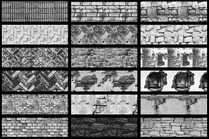 80 Brick Wall Texture Brushes