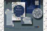 Blush & Stone Watercolor Flowers, a Decorative Illustration by slowlivecreate (Thumbnail 4 of 6)