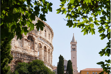 Pula, Croatia. Picturesque ancient, an Architecture Photo by Oleksandr Berezko
