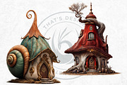 Fairy Tale Houses PNG Clipart Set V2, a Decorative Illustration by ThatsDesignArt (Thumbnail 10 of 10)